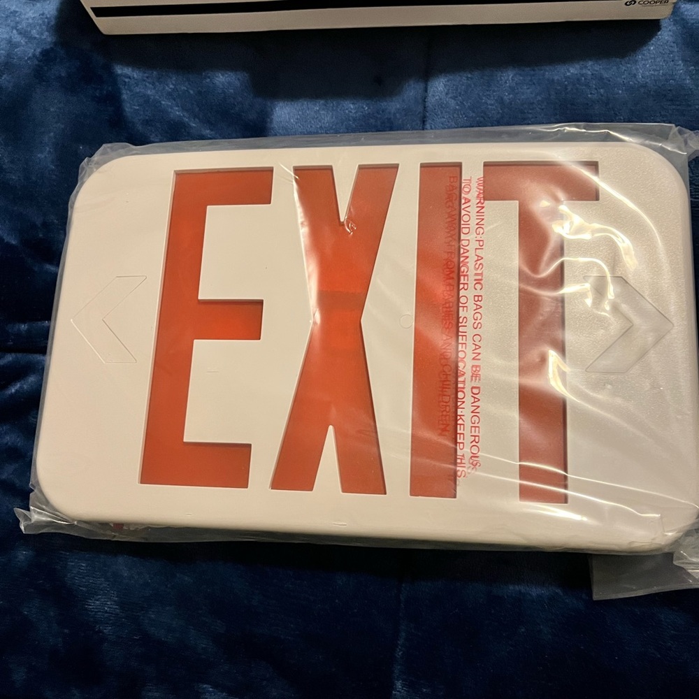 Cooper lighting Exit signs